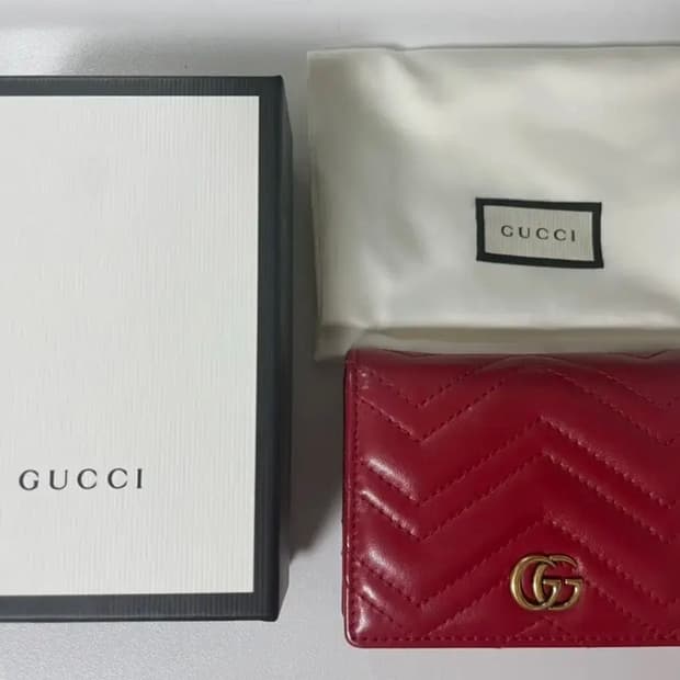 [구찌] 마몬트 마틀라세 반지갑