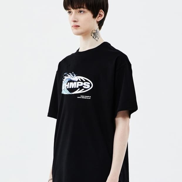 본챔스 블랙 반팔 티셔츠 M사이즈