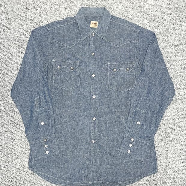 90s LEE 리 재팬 빈티지 샴브레이 웨스턴 셔츠