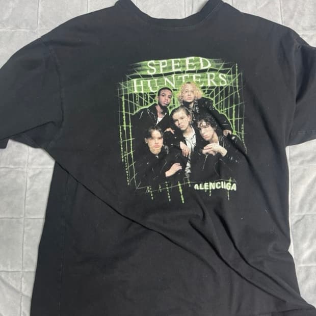 급처) 발렌시아가 스피드헌터 반팔 티셔츠 블랙M