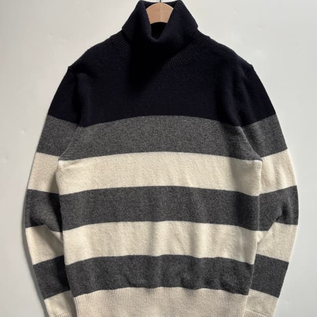 Moncler 몽클레어 스트라이프 울 터틀넥 니트 