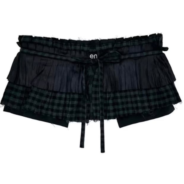Open yy 레이어드 스커트 벨트
