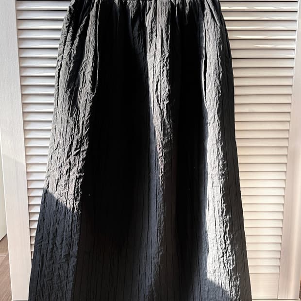 빈티지 패딩 롱스커트