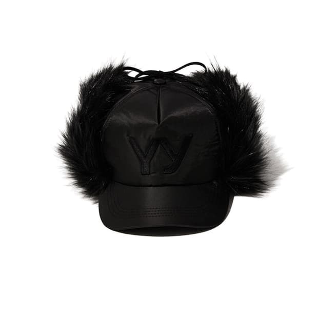 open yy, FAUX FUR EARFLAP CAP