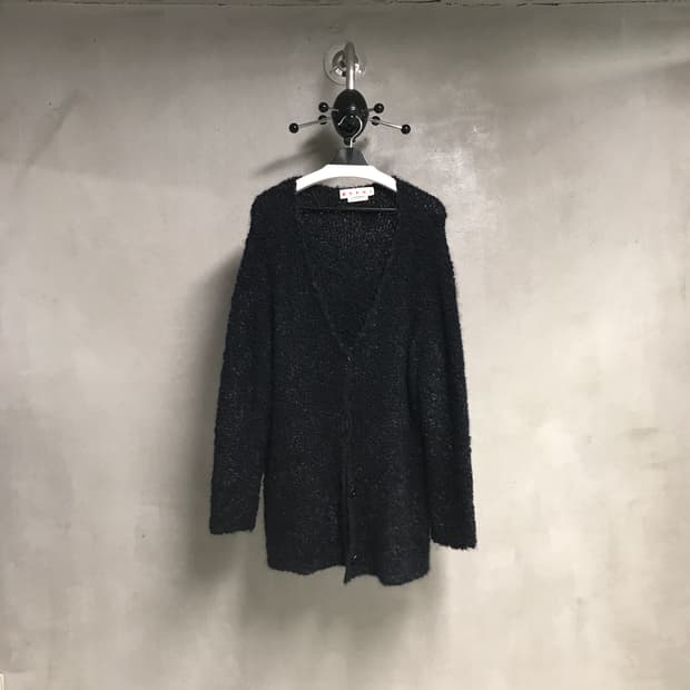 마르니 블랙 롱 가디건 40(W)