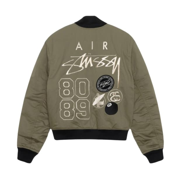 [판매](L)스투시 x 나이키 리버시블 자켓 미디움 올리브