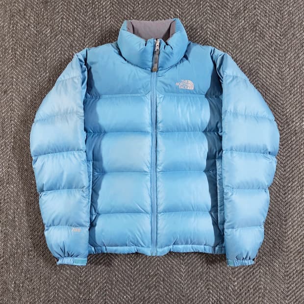노스페이스 700 라이트 스카이 블루 패딩