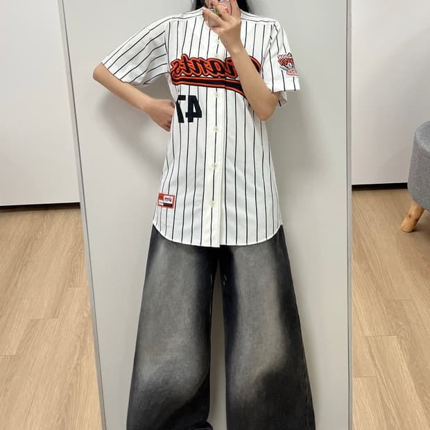 롯데자이언츠 강민호 마킹 올드 반팔 유니폼