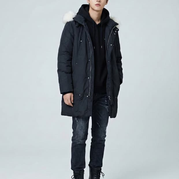 어스폴로 구스다운 롱 패딩 점퍼_105