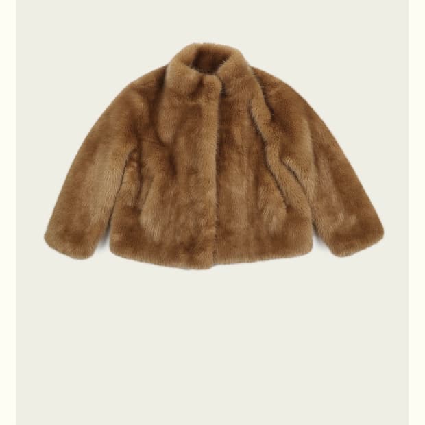 리본빛 코코 퍼 자켓