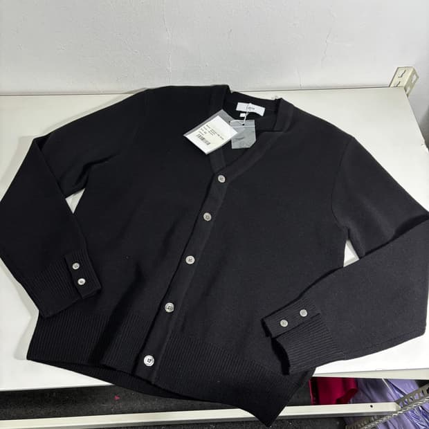 택달린새것 42 우먼 엘무드 블랙 오디너리 크롭 가디건
