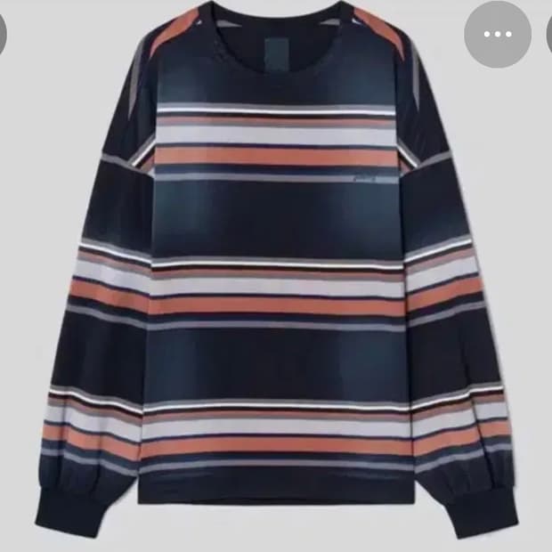 준지 25FW 빈티지 세븐 블록 스트라이프 오버핏 롱슬리브 M