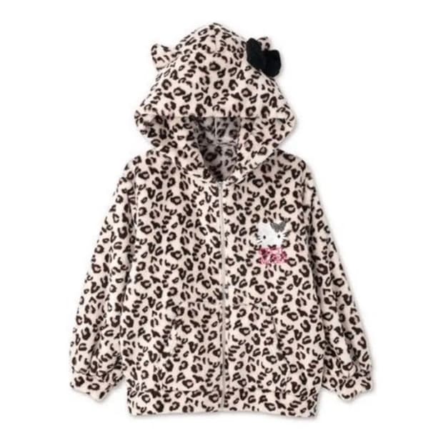 세실맥비 헬로키티 레오파드 후리스 집업