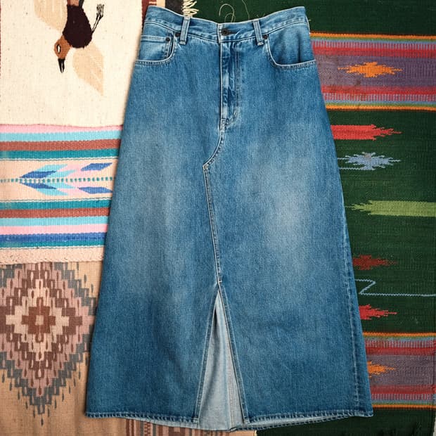 쿠로 크로스 데님 스커트 사이즈 추천 25-26