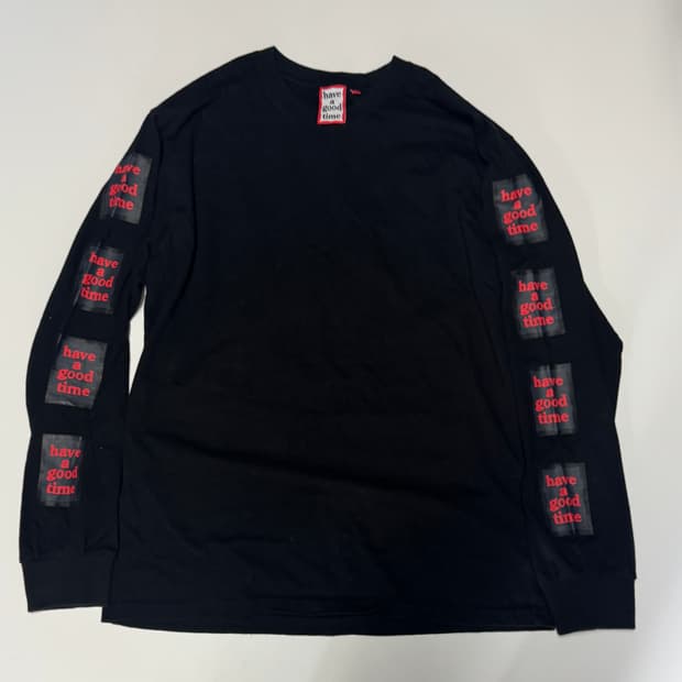 정품!! 해브어굿타임 트랙 로고 긴팔 롱 슬리브 L