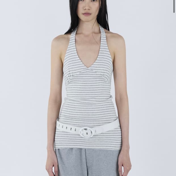 세릭 Stripe Halter Top