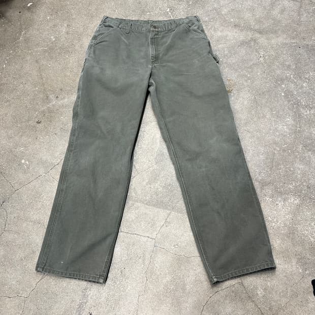 칼하트 카펜터 워크팬츠 모스그린