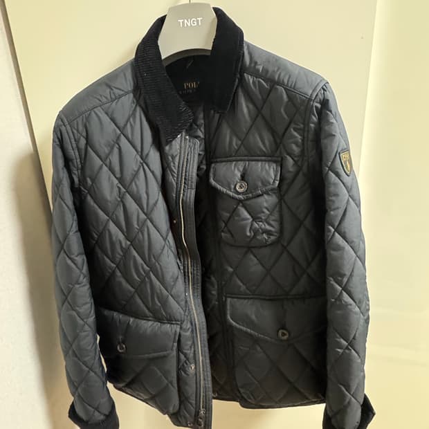 폴로 랄프로렌 남성 비아튼 코듀로이 카라 퀼팅 자켓 S