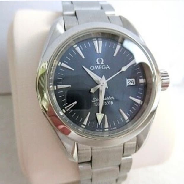 오메가 아쿠아테라 여성용 29mm 청판 쿼츠 2577.80