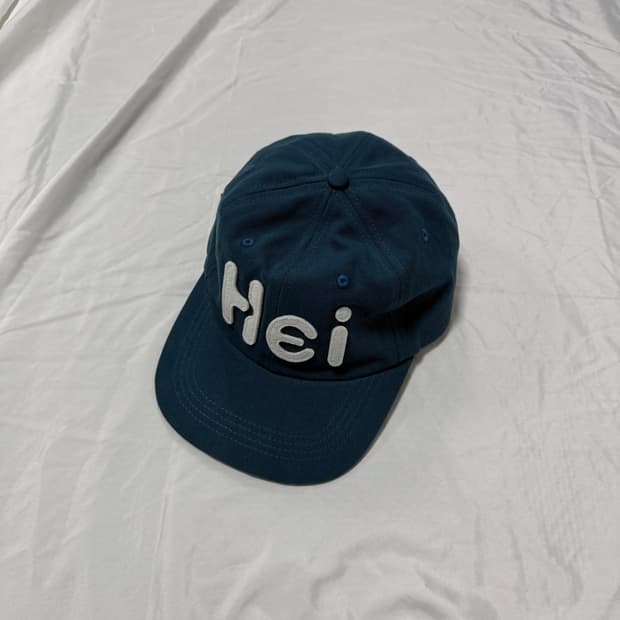 플리마켓🔥 하이산 빅로고 펠트캡 블루