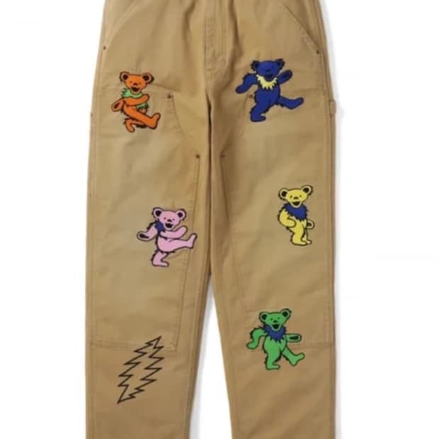 [XL]디스이즈네버댓x그레이트풀데드 카펜터팬츠 탄컬러