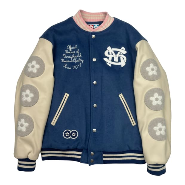 반디더핑크 X SM 엔터테이먼트 아티스트 바시티 자켓 L