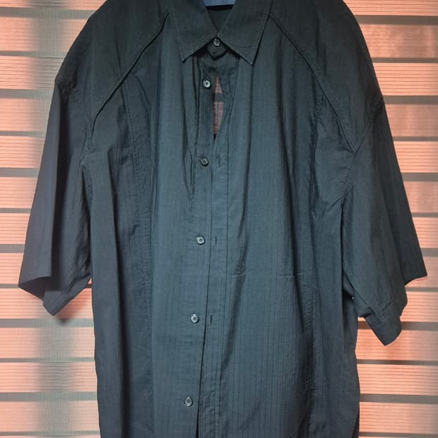 [48]준지 24ss 팬시 코튼 스트라이프 반팔 셔츠