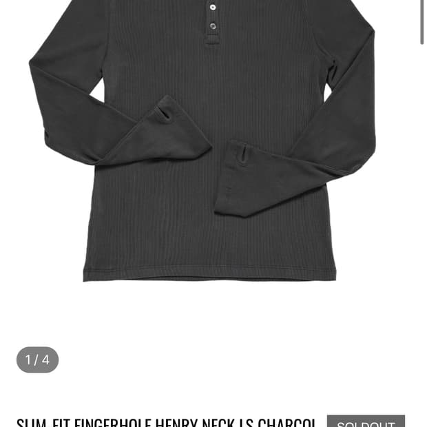 MJD 슬림핏 롱슬리브 (M)