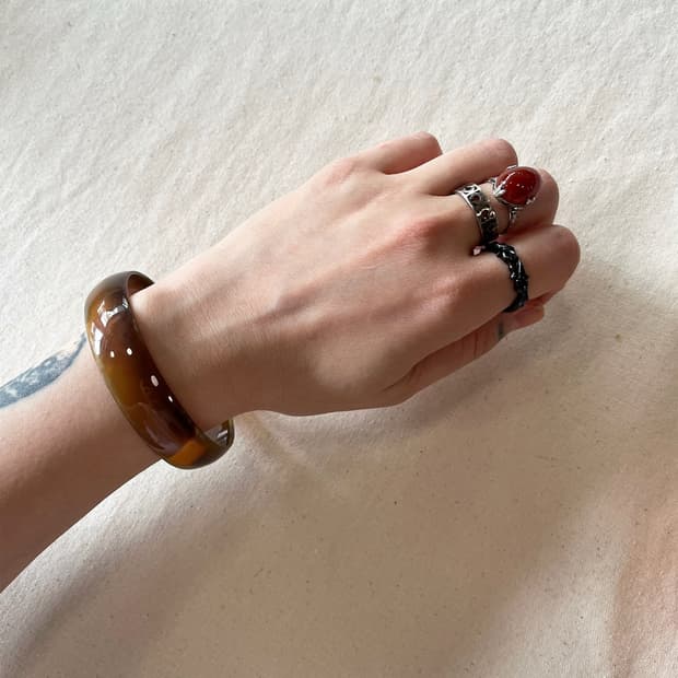VINTAGE amber bangle