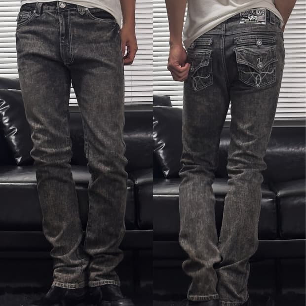 {ORIGINAL JEANS} Snow Washed Denim