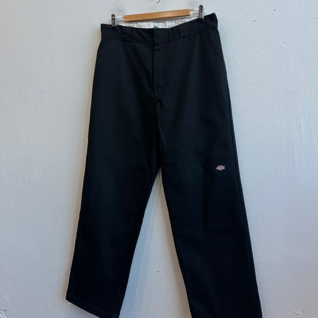 디키즈 루즈핏 더블니 워크팬츠 블랙 31