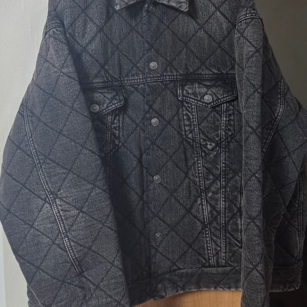 Balenciaga 20fw padded denim bomber