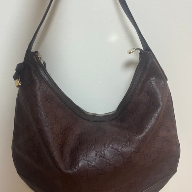Gucci Hobo Brown Leather Bag