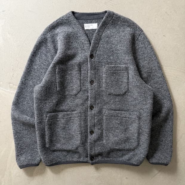 UNIVERSAL WORKS WOOL FLEECE CARDIGAN