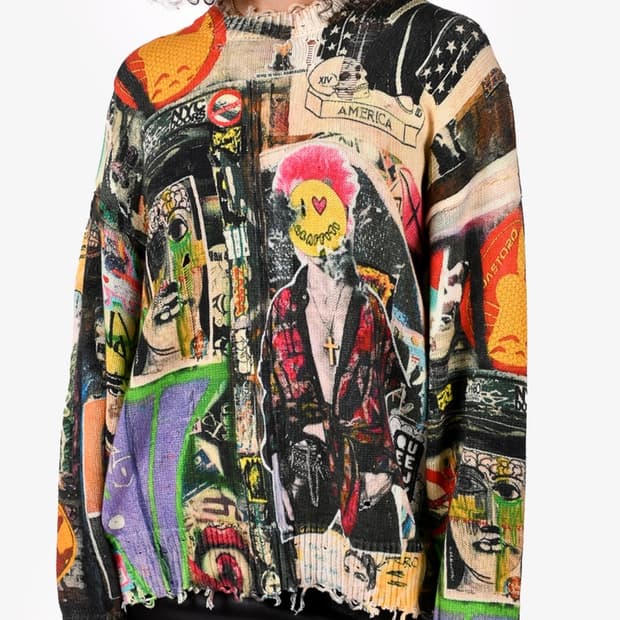 R13 그래피티 디스트로이드 스웻셔츠