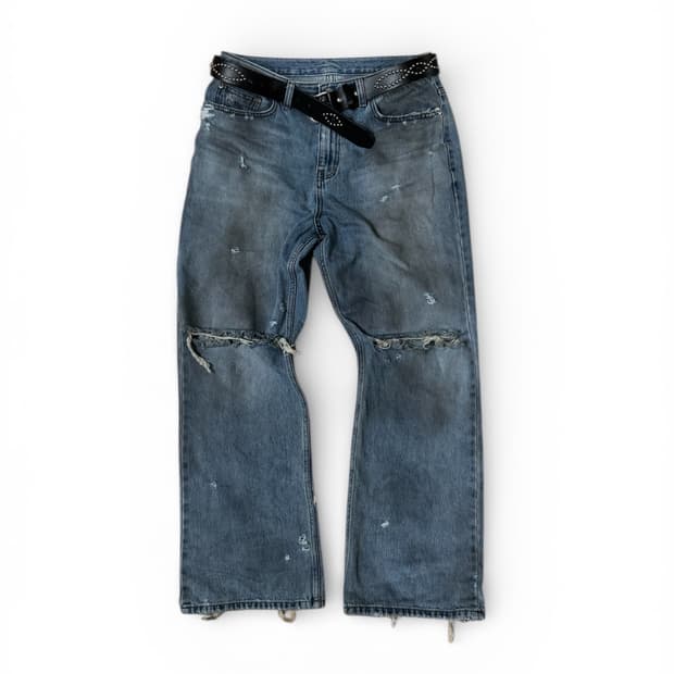 빈티지 더티 플레어진