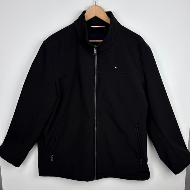 타미힐피거 클래식 소프트 쉘 집업 자켓 (안감기모)