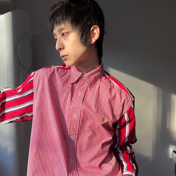 Tommy Hilfiger 이레귤러 스트라이프 셔츠