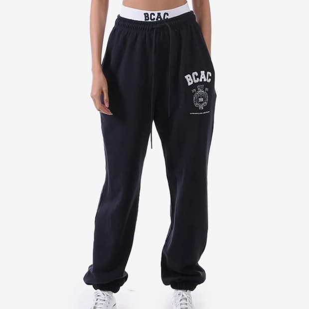 배드블러드 BCAC 엠블렘 헤비웨이트 조거팬츠 네이비 XS