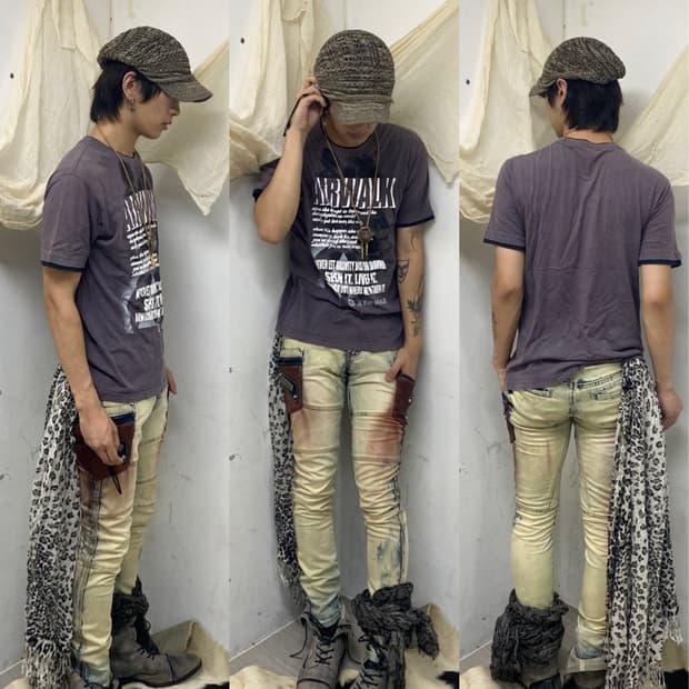 [Airwalk]Y2K grunge Print Tee