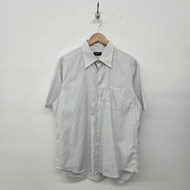 LANVIN 랑방 스트라이프 반팔 셔츠 남XL