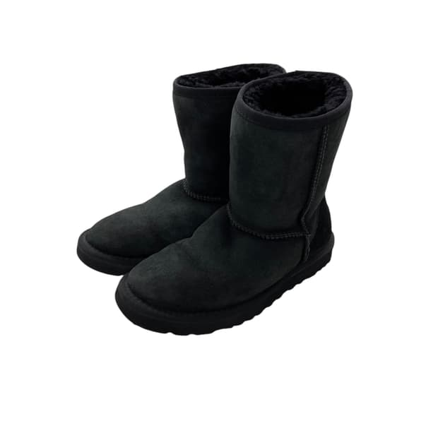ugg black fur boots