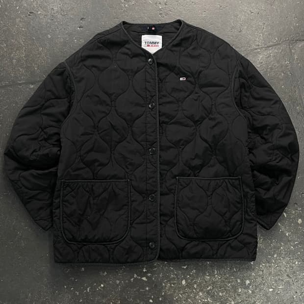 100 타미힐피거 퀄팅 자켓
