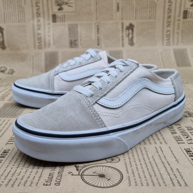 반스 올드스쿨 아이보리 여성뮬220