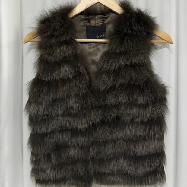 ab.f.z 폭스퍼 토끼털 베스트