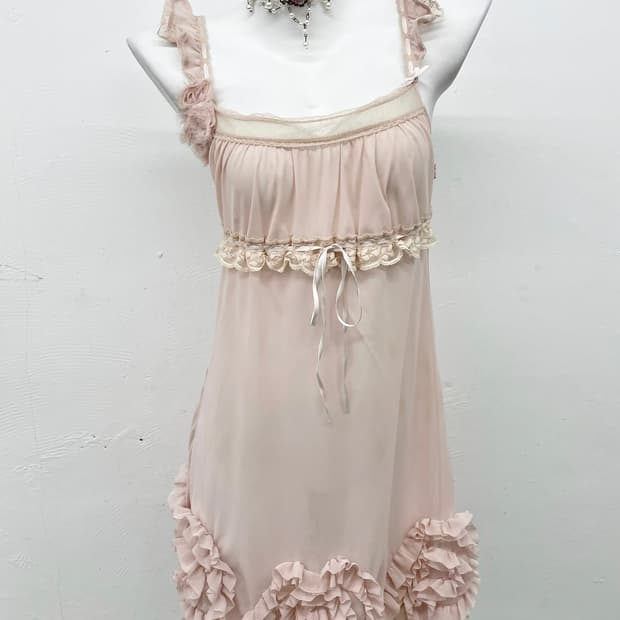 에블린 로즈 프릴 슬립