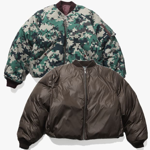 BEAMS - 24FW REVERSIBLE DOWN FLIGHT JK