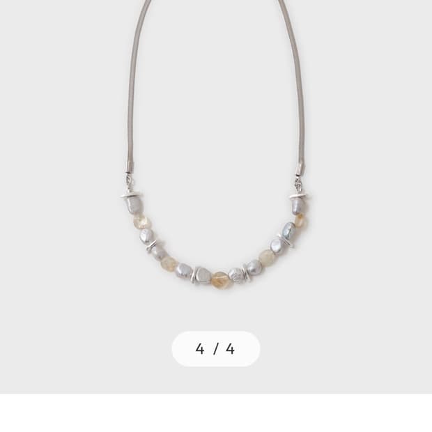 (새상품) 벨리에 스네이크 펄 네클리스 목걸이