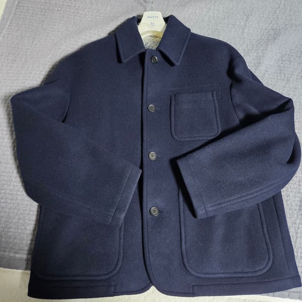 his hazzys 울캐시미어 커버올 자켓