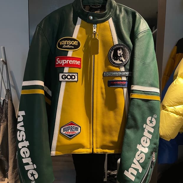 슈프림x벤슨x히스테릭글래머 라이더자켓